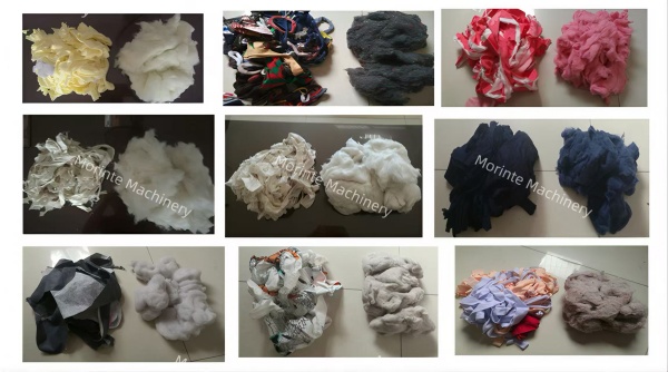 Fabric opening and recycling machine