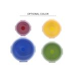 OEM Microwavable Collapsible Silicone Bento Box With Airtight Lid