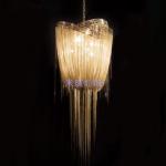 Black chain hung chandelier lighting for indoor home lighting (WH-CC-16)