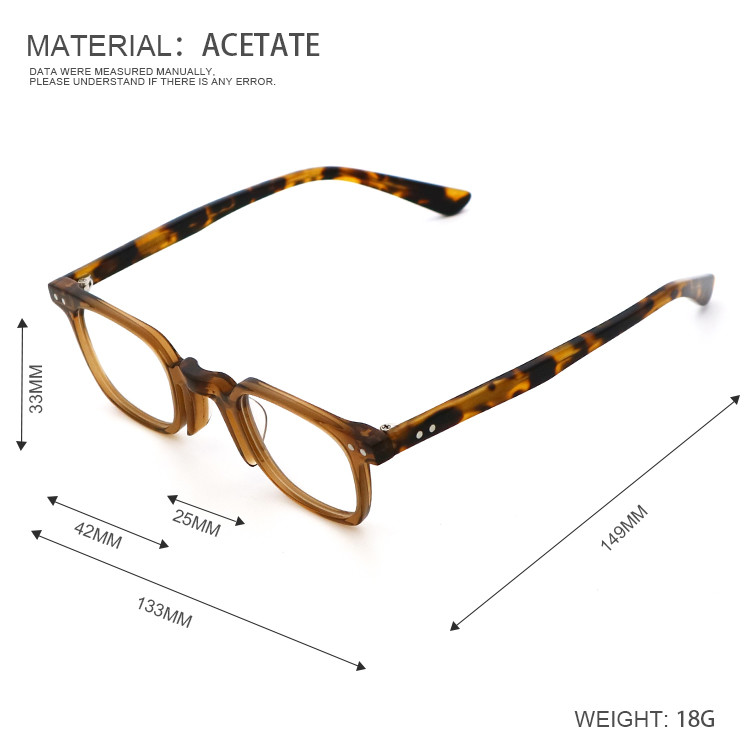 Custom Order Fad Handiwork Acetate Glasses Optical Frame MR 98215
