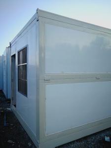 Wholesale Corrugated Roof Folding Container Homes , Leak Proof Expandable Container House With Windows from china suppliers