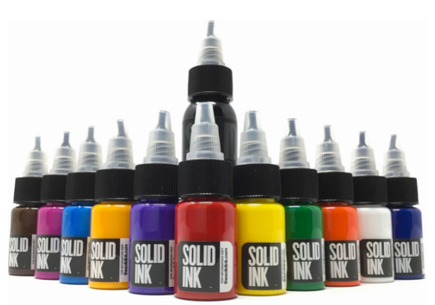 Matte Black Solid Ink Tattoo Ink Faster Coloring 30ML 60ML For Permanent Makeup