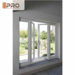 Tempered Glass Aluminum Casement Windows With Mosquito Net / Modern Architectura