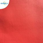 Solid Color PU Leather Fabric Waterproof Woven Backing Design Smooth