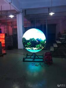 China Customized 360 Degree LED Display Soft Curved Ball Sphere LED Video Display Screen on sale