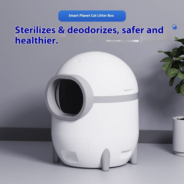Mascotas Hot Sale Self-Cleaning Smart Cat Litter Box ABS Plastic Automatic Cleaning Quadrate Large Capacity 60L Eco-Friendly