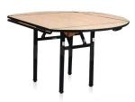 Foldable Hotel Dining Table With Chair Set Modern Timber Wood Veneer Finished
