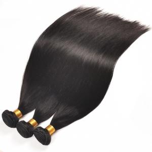 Wholesale 1B Color Raw Brazilian Human Hair Bundles Extensions With Thick Bottom from china suppliers