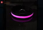Nylon 3 Sizes Night Safety Flashing Light Glow In The Dark Collar LED Dog Pet