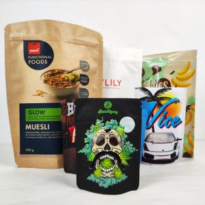 Wholesale Heat Seal Mylar weed Bags 3.5 7g 1oz Zip Lock Smell Proof Mylar Stand Up Pouches from china suppliers