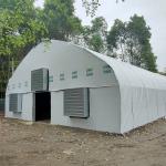 Black White Film Single Span Small Tunnel Custom Light Deprivation Greenhouse
