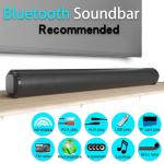 ROHS Coaxial 3.5mm Aux Input Wireless Soundbar Speaker For TV PC Phone Tablet