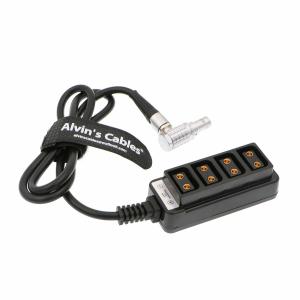 Wholesale 2 Pin Right Angle to 4 D-tap Splitter RED DSMC2 Jetpack RTmotion Sidekick from china suppliers