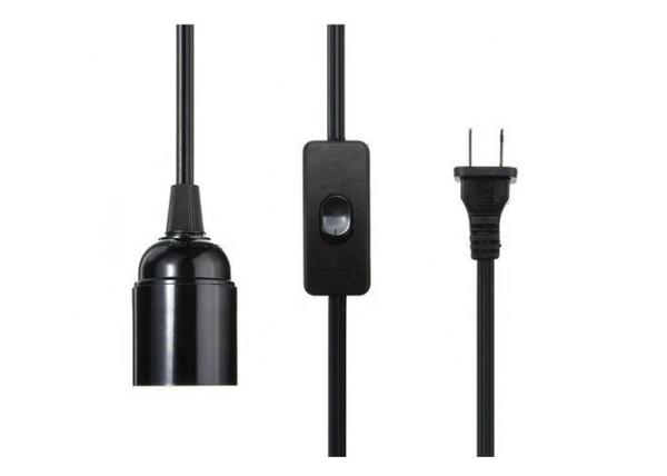 PVC Jacket UL Power Cord / Two Plug In Power Cord 303 Switch Salt Lamp