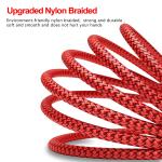 Durable Nylon Braided USB Cable Type C USB A To USB C Wire