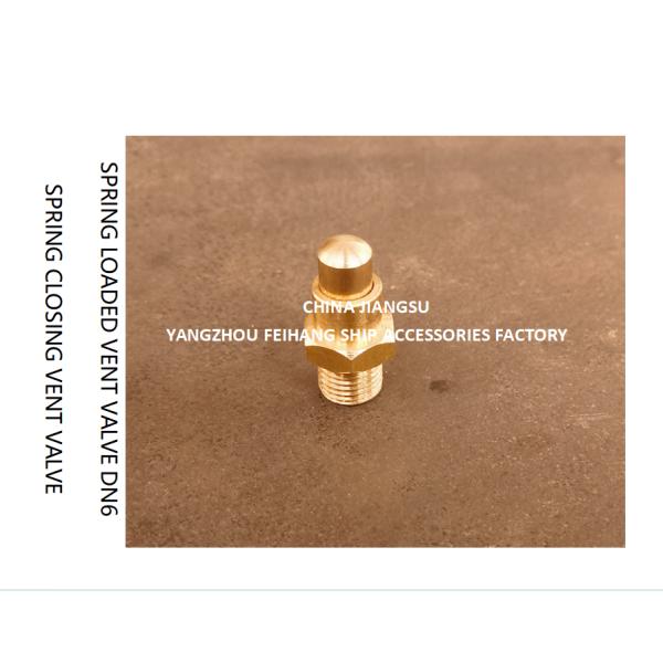 DN6 Spring Loaded Vent Valve with Threaded End Compliant with CB/T3778-1999 Standard