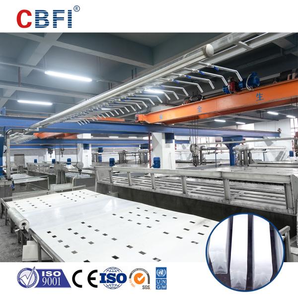 R507/R404a Saltwater Block Ice Machine , Meat Fish Cooling Ice Block Making