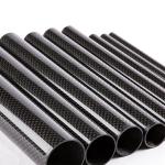 Hollow Roll Wrapping Carbon Fiber Pipe Tubes 10mm For Industrial Aerospace