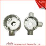 White Malleable Pipe Fittings 3 Way Junction Box 32mm 40mm For BS4568 GI Conduit