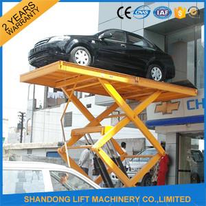 Wholesale Residential Hydraulic Scissor Car Lift , Automotive Car Lift for Home Garage Portable  from china suppliers