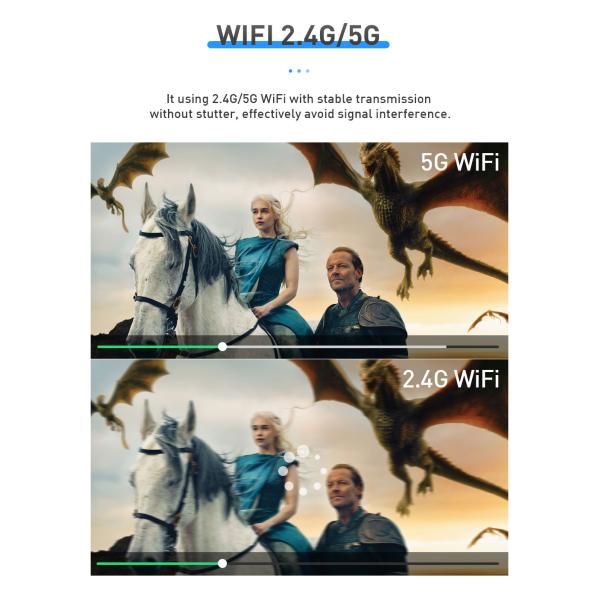 Flyin P15 1080P Full HD DLP Projector Portable WIFI Android 9 IOS Home Theater 4K Auto 3D Stereo Built-in 4-hour Battery Manual focus