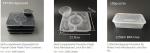 2 compartments clamshell, rectangular eco friendly real manufacturer, pp plastic