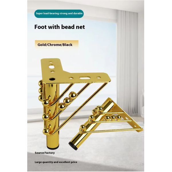 Custom Triangle Gold Modern Metal Iron Sofa Legs Solid Furniture Legs Cabinet Office Furniture Living Room Furniture