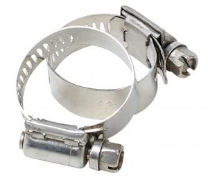 Wholesale Silver Stainless Steel Hose Clamp For EPDM Rubber / Plastice Hose from china suppliers