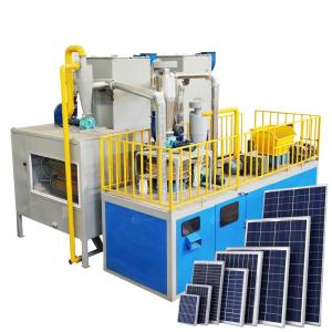 Wholesale PLC Controlled Solar Panels Recycling Plant for Photovoltaic Cell Crushing and Separating from china suppliers