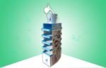 Five - Shelf Custom Cardboard Display Stands Large Space With Eye Catching
