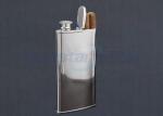 Customized 2 In 1 Stainless Steel Engraved Hip Flask / Cigarette Holder