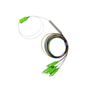 Wholesale 1x4 Fiber Optic Splitter With APC / UPC Connector Micro Size Custom Length from china suppliers