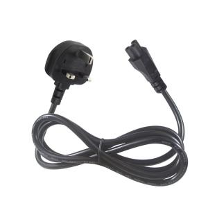 Wholesale Safety-Certified 250V 5A UK to C5 Power Cord for Laptops &amp; Monitors Home Office with 18AWG 1.2M Tangle-Free Flexible Cable from china suppliers