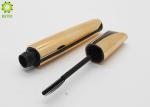 Luxury Golden Plastic Empty Cosmetic Containers For Eyelash Serum / Mascara