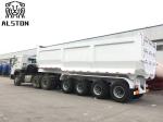 Hydraulic Cylinder 50T 4 Axle End Dump Trailers U Type
