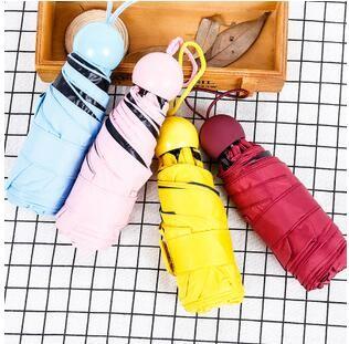 Ladies Mini Lightweight Folding Umbrella , Compact Pocket Umbrella Aluminum