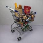 German Style 100L Supermarket Metal Grocery Cart With Underframe