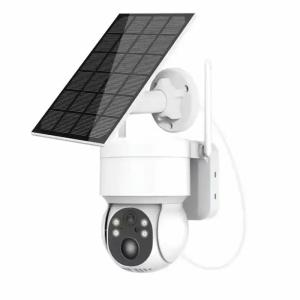 Wholesale 4MP WiFi PTZ Solar Security Camera 4G 3.7W Solar Panel Durable from china suppliers