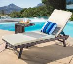 PE Rattan Leisure Chaise Lounge chairs Aluminium Outdoor Garden wicker patio