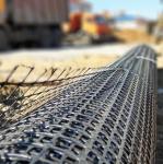 Road Construction Material PP PET Biaxial Geogrid For Soil Stabilization