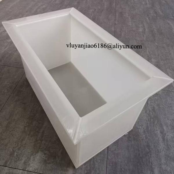 Custom White PP Welded Electroplating Tank for Corrosive Liquids