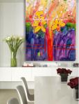 Flower Framed Abstract Oil Painting Handmade By Acrylic On Canvas Custom Size