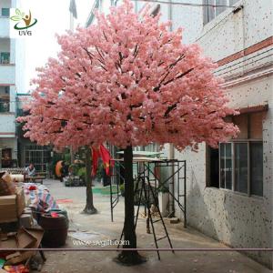 Wholesale UVG 17 foot large cheap artificial trees in silk cherry blossoms for wedding background decoration CHR161 from china suppliers
