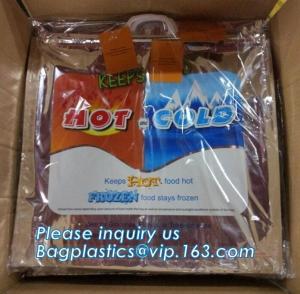 Wholesale Custom food grade insulated aluminum foil thermal pizza bag,Reusable aluminium foil thermal insulation material cooler b from china suppliers
