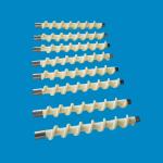 Ceramic Screw Conveyor For Heavy Duty And High Impact Resistance Material Mixing