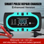 Digital Display Battery Charger 12V 24V 20A 15A 10A 6A Smart Repair Charger with