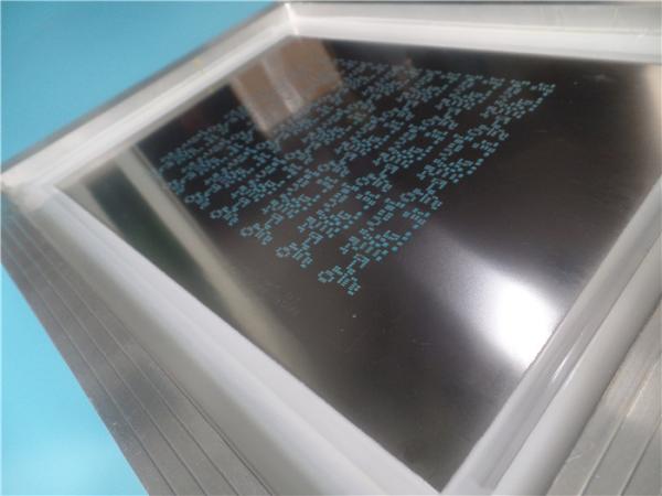 Laser SMT Stencil Made 0.12mm Stainless Steel Foil With 520 X 420mm Aluminum