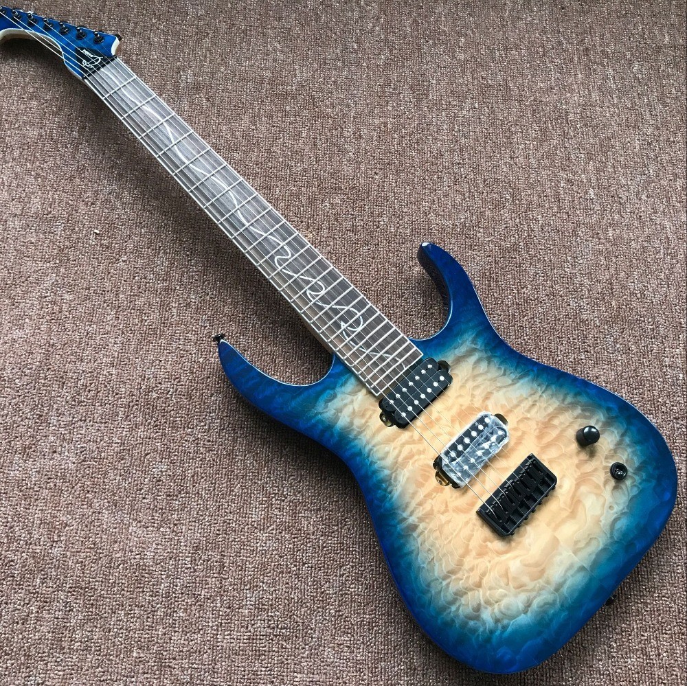 New Style.custom handwork 6 Strings blue Electric Guitar.Rosewood fingerboard guitarra.support customization gitaar