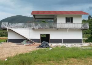 Wholesale One And A Half Floor Steel Frame Small House / Light Steel Prefab House With Balcony from china suppliers