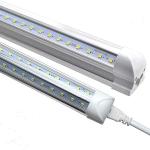 V Shape Tube Light With Triac/0-10V Dimmable US/EU Plug, 5Y Warranty 50000hrs
